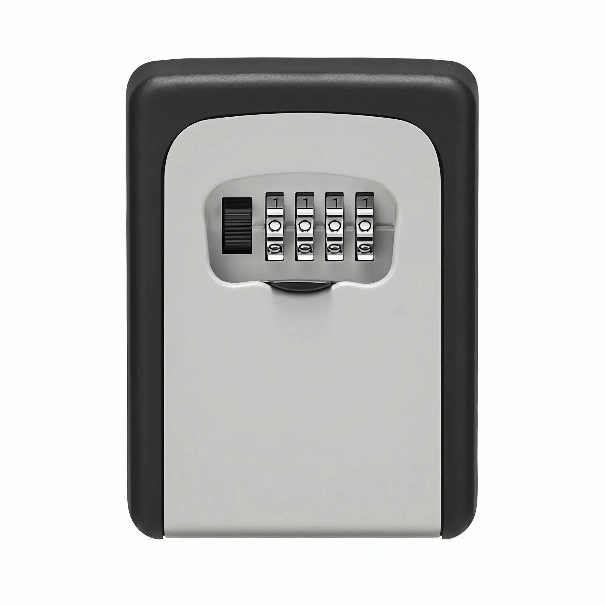 Asoricing Key Lock Box, Portable Wall Mount Lockbox Security Safe Box for Outside Outdoor Home Office Door Handle House Key, Gray