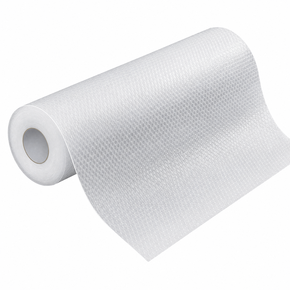 Asoricing Plastic Shelf Liner, Clear EVA Waterproof Drawer Mat for Pantry, Non-Slip Kitchen Cabinet Protector, 18in x 16.4ft