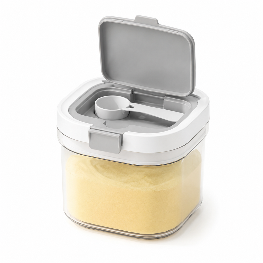 Asoricing Airtight Formula Container - 27 fl oz Clear Baby Formula Storage Container with Scoop for Travel and Dry Food