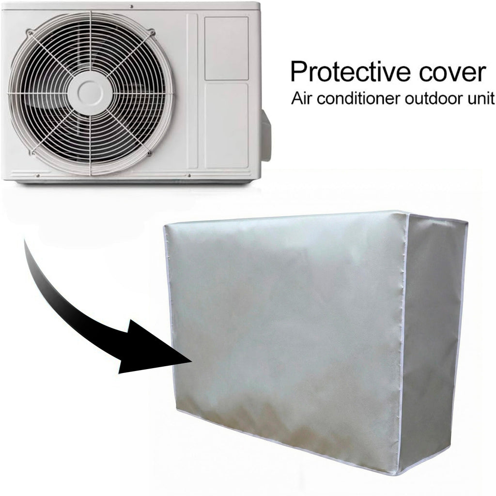 Asoricing AC Shade, Air Conditioner Cover, Outdoor Air Conditioning Hood Protector, Dust Proof and Light Blocking, Silvery