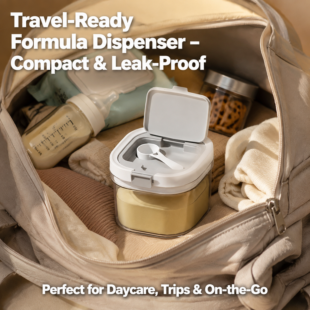 Asoricing Airtight Formula Container - 27 fl oz Clear Baby Formula Storage Container with Scoop for Travel and Dry Food