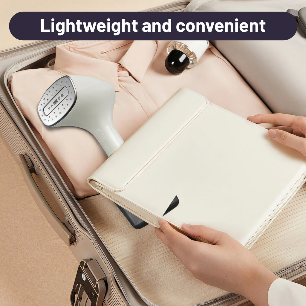 Asoricing Steamer for Clothes, Handheld Garment Steamer for Clothes, Flat Iron and Steam Press in One, Portable, High-Powered, Large Water Tank, Beige