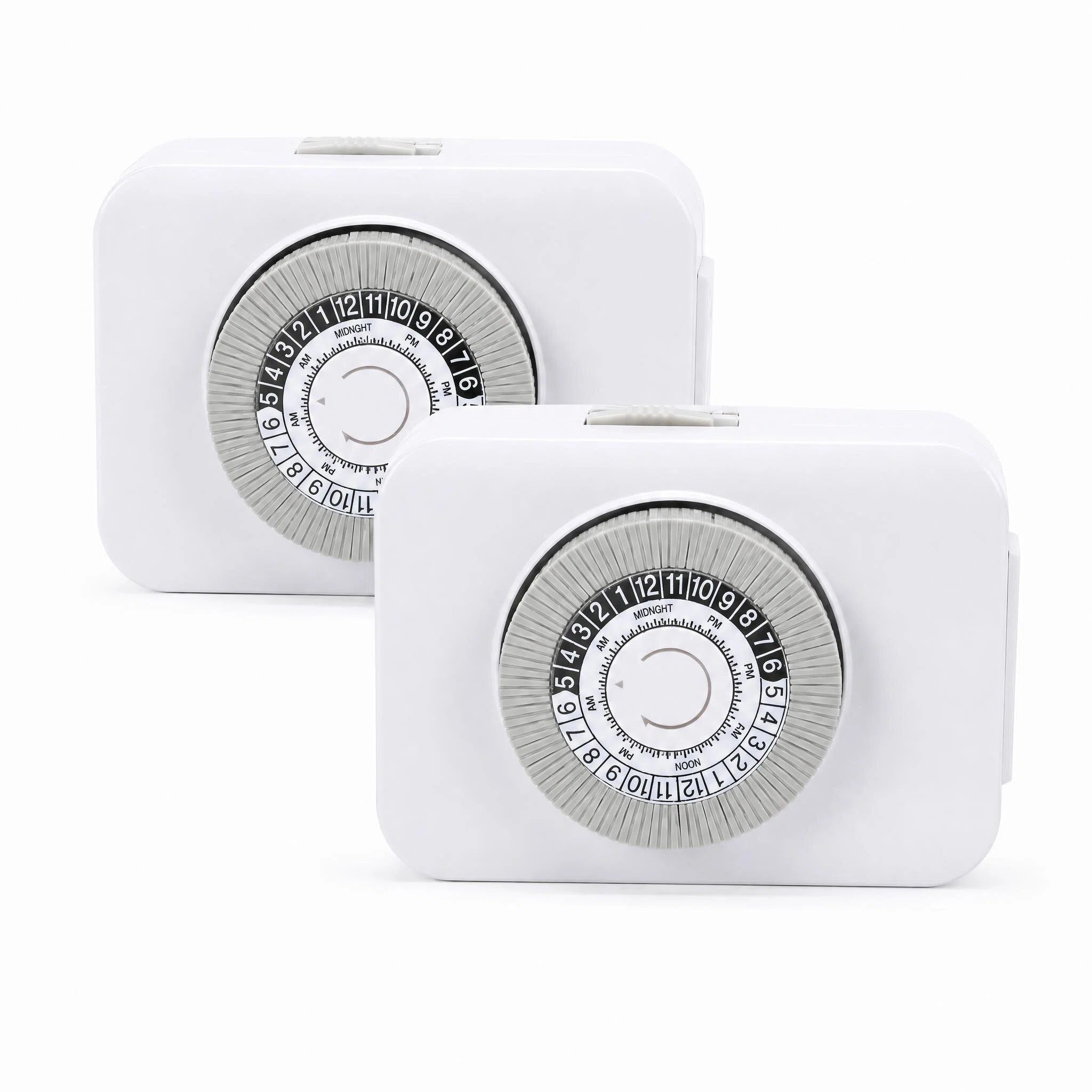 Asoricing Mechanical Outlet Timer, 24-Hour Programmable Plug-in Timer Switch, 30-Minute Intervals for Lights, Fans, Water Heaters, Fish Tanks & Device Charging