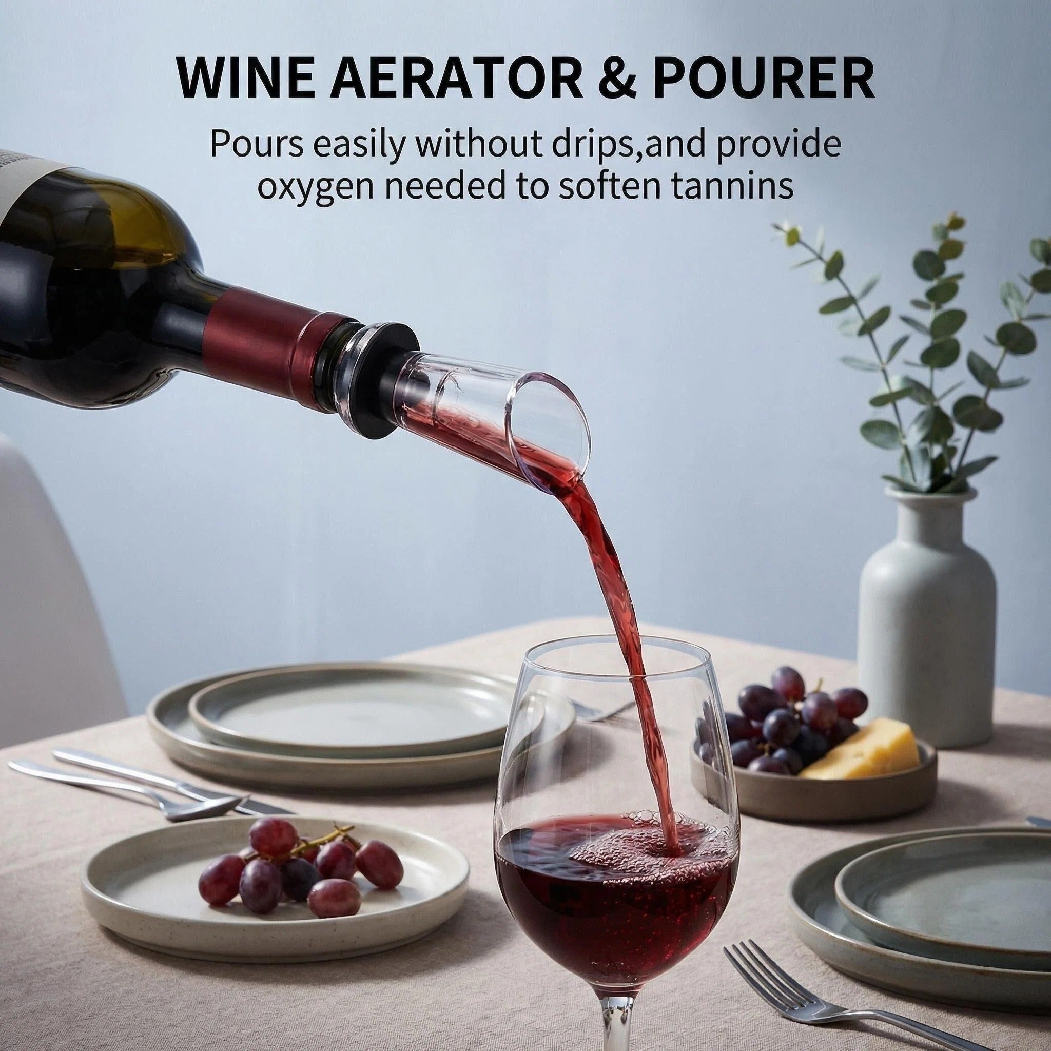 Asoricing Electric Wine Opener Rechargeable, Automatic Wine Opener Cordless Cork Remover, Elegant Red ABS+PC Wine Bottle Opener for Home Bar Restaurant Wedding Gift