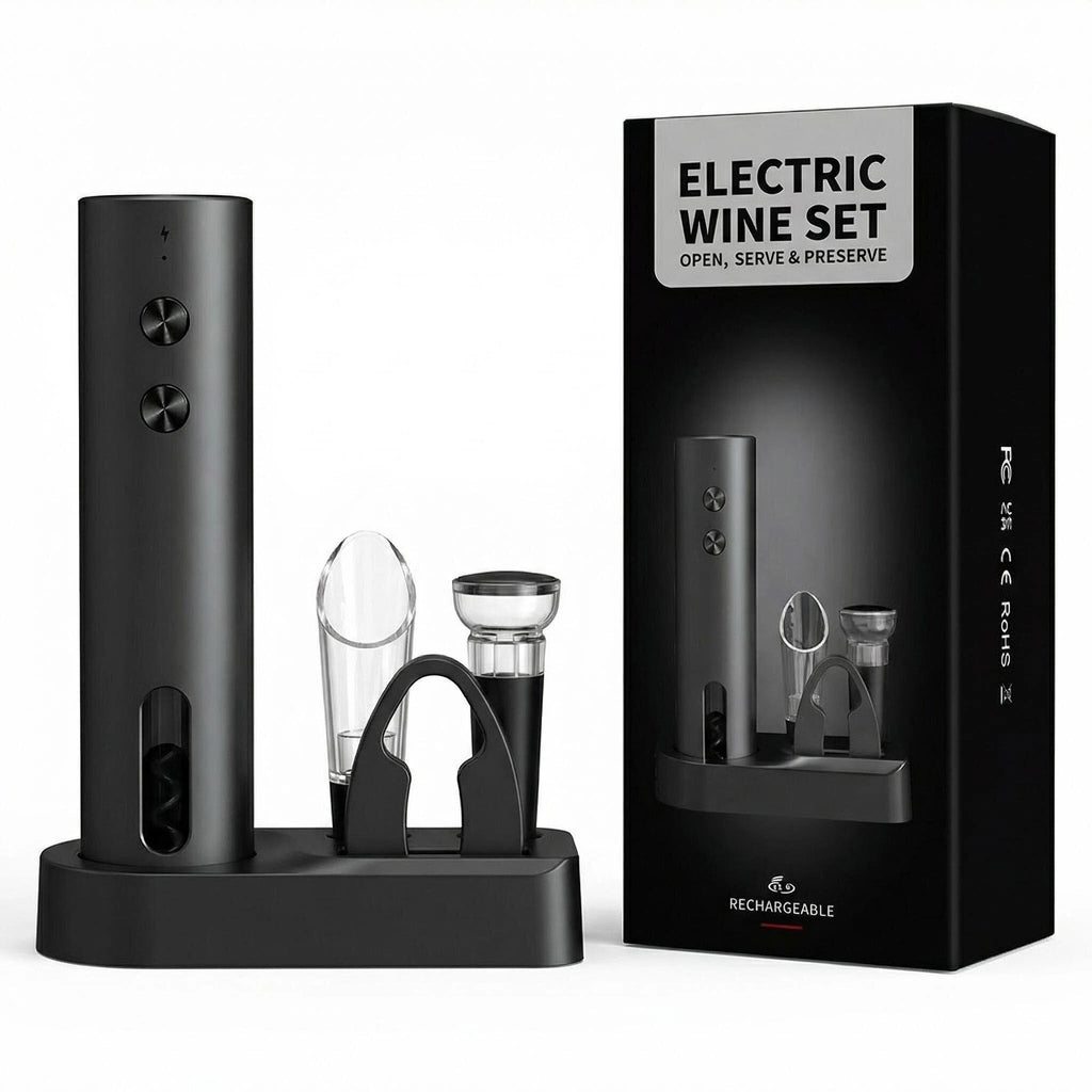 Asoricing Electric Wine Opener Rechargeable, Automatic Wine Opener Cordless Cork Remover, Elegant Red ABS+PC Wine Bottle Opener for Home Bar Restaurant Wedding Gift